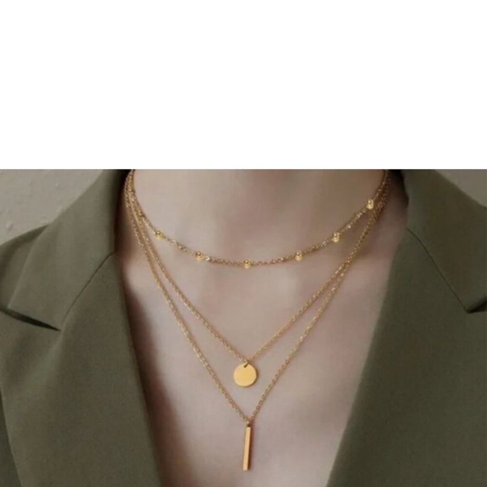 14K Gold filled Layering Bar Necklace